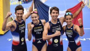 Le relais mixte français est champion d'Europe de triathlon